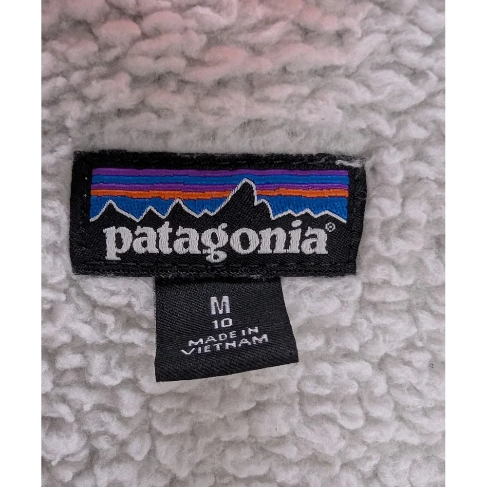 Patagonia Kids Fleece Girls' Los Gatos Vest Fleece Grey Size M 10 - Picture 5 of 7